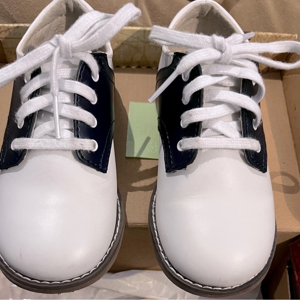 Footmates Cheer Navy/white Oxford